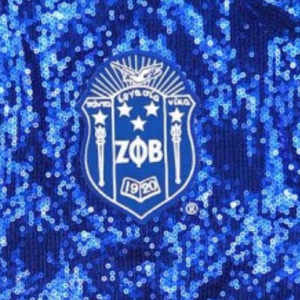 Chaqueta Bomber Azul Rey con Lentejuelas Zeta Phi Beta para Mujer, Chaqueta de Sororidad con Letras Griegas Brillantes y Cremallera, Prenda Exterior Elegante - Product Image 2