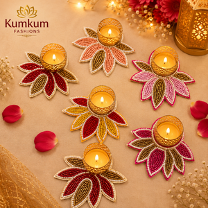 Trending Indian Handcrafted Eco-Friendly Durable Tea Light Holder Decorative Diya <b>Stand</b> Wedding Diwali Home Decor Festive Favors - Product Image 1