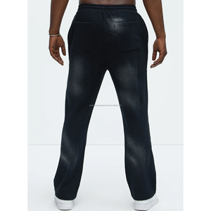 กางเกงขายาวทรงตรงเอวกลางผ้าสเวตแพนท์พิมพ์ลายสกรีนสไตล์ซันเฟดสำหรับผู้ชายรุ่นใหม่ขายดี ออกแบบเองได้ เป็นมิตรกับสิ่งแวดล้อม - Product Image 3