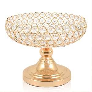 Vase à fleurs moderne en perles de cristal, durable, fait main, support floral décoratif, élégant centre de table pour mariage, événement, maison, fête - Product Image 1