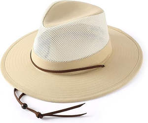 Sombrero Panamá Casual de Verano para Playa y Aire Libre, Unisex, a la Moda, Elegante, con Rayas, Ala Ancha, Ajustable y Personalizable, Venta al Por Mayor - Product Image 1