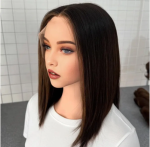 Perruque de luxe noire bouclée crépue en cheveux humains avec dentelle HD, sans colle, perruque frontale 13x4 haute densité pour femmes noires - Product Image 4