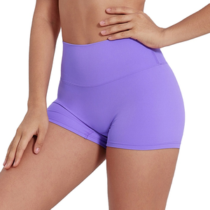 Shorts Deportivos de Cintura Alta para Mujer, Sin Costuras, Ecológicos, Transpirables, Elásticos en Cuatro Direcciones, Compresión, para Gimnasio, Entrenamiento, Fitness, Running - Product Image 3
