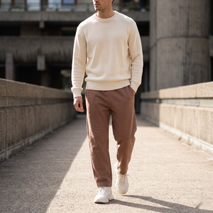 กางเกงจ็อกเกอร์โอเวอร์ไซส์สำหรับผู้ชายและผู้หญิง |   กางเกงทรงตรงแบบหลวม ระบายอากาศได้ดี เอวกลาง ยืดหยุ่น น้ำหนักเบา ทรงสกิมิทาร์ ผ้าชั้นอากาศ สวมใส่สบายสำหรับฤดูใบไม้ผลิ - Product Image 2