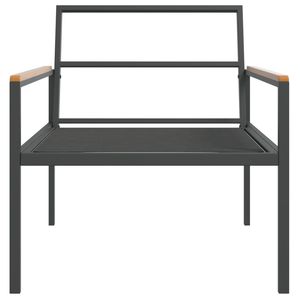 Set Lounge da Giardino Medio in Acciaio Verniciato a Polvere Antracite - Elegante Arredamento da Esterno - Product Image 6