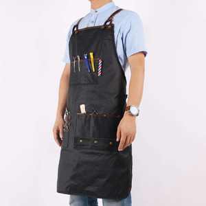 Tablier de Barbier avec Poches pour Outils, Sangles en Cuir Véritable et Boucles Métalliques - Product Image 5