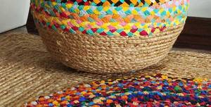 Fabricant indien, design moderne exclusif, poufs en jute tressés à la main, exportateur indien - Product Image 3