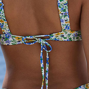 Ensemble soutien-gorge et bas de bikini taille haute pour femme, nouvelle mode, tissu doux, sous-vêtements deux pièces, bikinis couleur personnalisée, vente chaude - Product Image 5