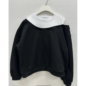 T-shirt décontracté en tricot à manches longues OZKIZ pour filles de 6 à 9 ans, style coréen, collection Printemps/Automne, vente en gros - Product Image 1