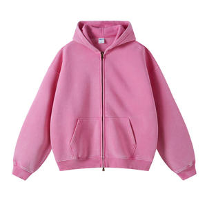 Private Label Zipper Hoodie Custom Full Zip <b>Fleece</b> <b>Sweatshirt</b> for Men Women Premium Casual Streetwear Clothing - Product Image 5