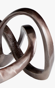 Escultura abstracta de Metal de aluminio Vintage moderna, decoración elegante para el hogar, estatuilla para maceta de jardín, precio de fábrica - Product Image 5