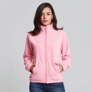 Chaqueta de Forro Polar Sólido para Mujer, Cuello Alto, Antiestática, Forro Polar Sherpa, Cortavientos, Abrigo de Invierno y Otoño para Mujer, Chaqueta de Forro Polar Suave - Product Image 4