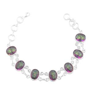Bracelet en argent sterling 925 avec lapis-lazuli bleu, style tribal bohème, fait main à Jaipur, Inde, pour un usage quotidien. - Product Image 5