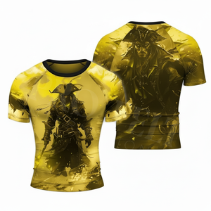 เสื้อยืดแขนสั้นคุณภาพสูง ดีไซน์ทันสมัยสำหรับฤดูร้อน แบบซับลิเมชั่น ระบายอากาศได้ดี ป้องกันแสงแดด เหมาะสำหรับออกกำลังกาย วิ่ง และเล่นกีฬา สำหรับผู้ชาย - Product Image 5