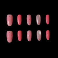 Ongles press-on exclusifs peints à la main, art 3D, design personnalisé, qualité supérieure, application facile, fournisseur en gros, prix compétitif