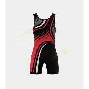ชุดกีฬามวยปล้ำเสื้อกล้ามพิมพ์ลายดิจิทัลชุดฝึกซ้อม - Product Image 3