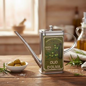 [Holar] Aceitera de Acero Inoxidable de Estilo Europeo, Forma Rectangular, Fabricada en Taiwán, con Diseño - Product Image 4