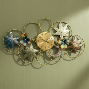 Arte de pared de Metal Sunburst geométrico contemporáneo diseño tradicional moderno para sala de estar y comedor decoración Formato de hierro - Product Image 1