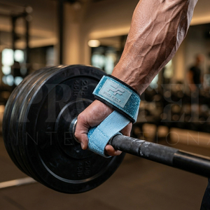 Sangles de levage en coton léger avec logo personnalisé imprimé pailleté, support de poignet pour la musculation, l'entraînement et le fitness - Product Image 3