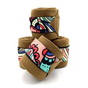 Juego de almohadillas de sillín de doma ecológica Pastel relleno de poliéster salto equino Numnah sublimación Logotipo de Color personalizado perfecto - Product Image 5