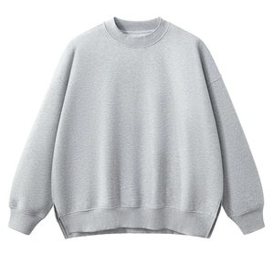 เสื้อสเวตเชิ้ตคอกลมทรงโอเวอร์ไซส์สไตล์วินเทจสำหรับผู้ชายและผู้หญิง ลวดลายฟอกสี  โลโก้สั่งทำได้ ผ้าฝ้าย 100% สำหรับฤดูใบไม้ผลิ - Product Image 1