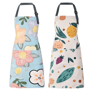 Touchhealthy Lot de 3 tabliers classiques à motif floral avec poche, pour femmes, en toile de polyester écologique, imperméables et ajustables - Product Image 5