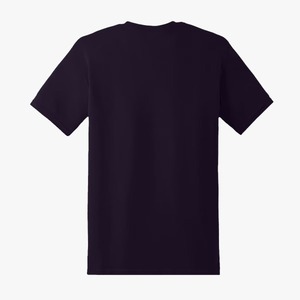 เสื้อยืดคอกลมแขนสั้นสีกรมท่าเข้มสำหรับผู้ชาย ทรงปกติ สวมใส่สบาย สีพื้น ผ้าเจอร์ซีย์ถักเนื้อฝ้าย ระบายอากาศได้ดี น้ำหนัก 230 กรัม - Product Image 1