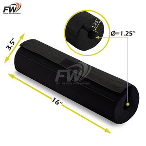 Coussin de protection antidérapant en caoutchouc pour haltères avec logo personnalisé, pour entraînement fitness, barre de squat réglable pour utilisation en salle de sport, protection du cou et des épaules - Product Image 1