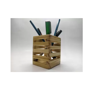 Porte-stylos en bois d'acacia, nouveau design, pour le rangement des fournitures de bureau, meilleur cadeau pour les entreprises, à un prix incroyable - Product Image 3