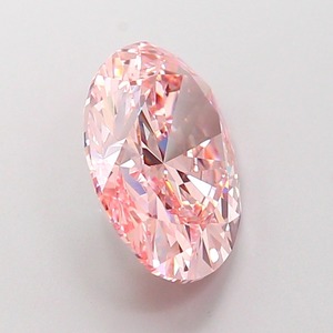 Diamant CVD rose vif fantaisie de forme ovale de luxe, cultivé en laboratoire, 3,64 carats, clarté VS2, polissage excellent, diamant non monté pour bijoux - Product Image 4
