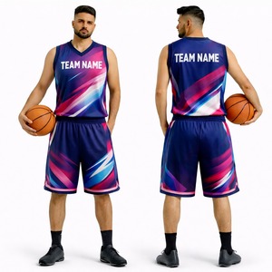 Unisex Basketball <b>Uniform</b> Set 100% Polyester Breathable Moisture Wicking High Quality Unisex Basketball <b>Uniform</b> for Sportswear - Product Image 1