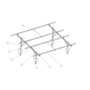 High Demand Industrial <b>Solar</b> Module Mounting Structure Solid Hot-Dip Galvanized Steel GI 1000kg Load Capacity 80pcs <b>Cable</b> - Product Image 1