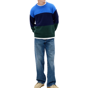 เสื้อสเวตเตอร์แบบสวมหัวลายเรขาคณิตสำหรับเด็กผู้ชาย, เสื้อกันหนาวผ้าคอตตอนเนื้อนุ่มใส่สบายเหมาะสำหรับฤดูหนาว - Product Image 5