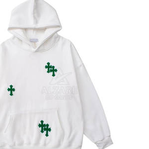 Hoodies brodés personnalisés pour l'hiver, service OEM, fabricant, design basique - Product Image 3