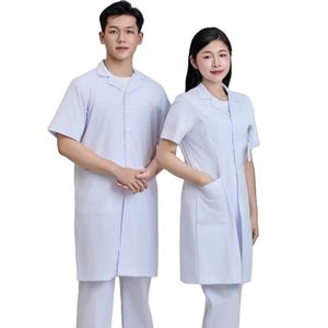 Bata de Trabajo Unisex FMF de Longitud Completa, 65% Poliéster, 35% Algodón, Tejido, para Uso Hospitalario, Modelo 61003/62003 - Product Image 1