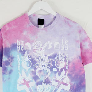Camiseta Tie Dye 100% algodón disponible en todas las tallas para hombre, corte holgado, unisex, personalizada, de verano, con cuello redondo, unisex, para hombre. - Product Image 3