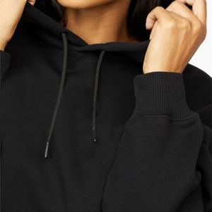 Ensemble sweat à capuche en laine pour femme, collection hiver, best-seller, avec crop top en polaire - Product Image 3