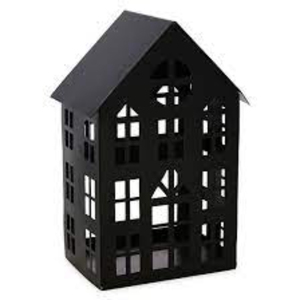 Wholesale Modern Matte Black Metal House <b>Lantern</b> Decorative Iron Tea Light Candle Holder <b>For</b> Indoor Outdoor Home Decor On <b>Sale</b> - Product Image 4
