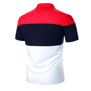 Low MOQ Solid Pattern Polyester/Cotton Knitted Fabric Casual Men's Summer 2026 New Arrival Polo Shirts & Short Sleeve - Product Image 2