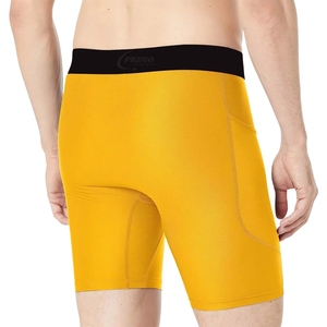 100% Qualified <b>Men</b> Mid Waist Canvas <b>Compression</b> <b>Shorts</b> | Elastic Quick Dry | Fitness Gym Sport Training Running Workout <b>Shorts</b> - Product Image 3