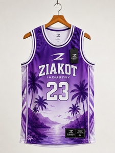 Vente en gros directe ZIAKOT INDUSTRY Maillot de basket-ball authentique personnalisé blanc vert-or - Product Image 2