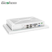 Geshem 17 pulgadas de alto rendimiento J1900 I3 I5 I7 todo en uno Panel Industrial PC sin ventilador soporte de computadora integrado Win10/Linux