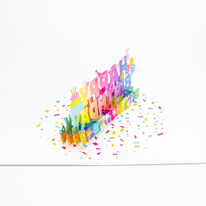 3D Pop Up Birthday Card <b>Handmade</b> <b>Paper</b> Greeting Card OEM Custom Branding Wholesale Gift Market Supply - Product Image 3