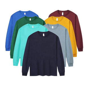 เสื้อยืดแขนยาวผู้ชายผ้าฝ้ายคุณภาพสูงรุ่นล่าสุดปี 2026 ดีไซน์เรียบง่าย คอทรงโอ ผลิตด้วยวิธีการถักทอ สามารถปรับแต่งได้ - Product Image 6