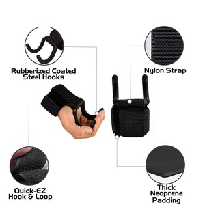 Ganchos de Levantamiento de Pesas en Oferta, Correas de Muñeca con Agarre, Ganchos para Fitness, Levantamiento de Pesas, Material de la Mejor Calidad, Ganchos de Alta Calidad - Product Image 3