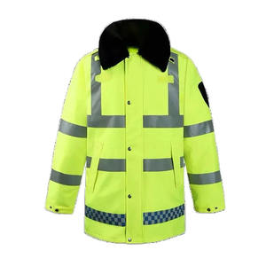 Chaqueta de Seguridad de Alta Visibilidad para Hombre, Transpirable, Impermeable, con Franjas Reflectantes, Poliéster, Certificación CE, Ropa de Trabajo - Product Image 4