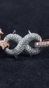 สร้อยข้อมือแบบ Iced Out Cross ทองคำแท้ 10K เงินแท้ เพชรเพาะเลี้ยง 7.5 กะรัต ผ่านการทดสอบ หนักแน่น สไตล์ฮิปฮอป ขายส่งจากโรงงาน - Product Image 3