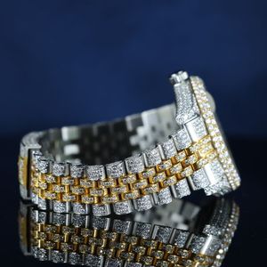 Reloj Mecánico de Lujo con Moissanita para Hombre, de Alta Demanda, con Correa de 16 mm y Esfera con Indicadores, Estilo Hip Hop - Product Image 4