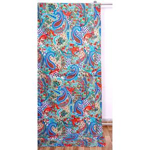Couvre-lit Kantha imprimé paisley fait main, moderne et tendance, écologique, toutes saisons, double taille, 100% coton biologique - Product Image 2
