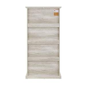 Elegante Vitrina de Vidrio de 4 Niveles con Puertas Abatibles para Exhibir Colecciones de Porcelana - Product Image 4